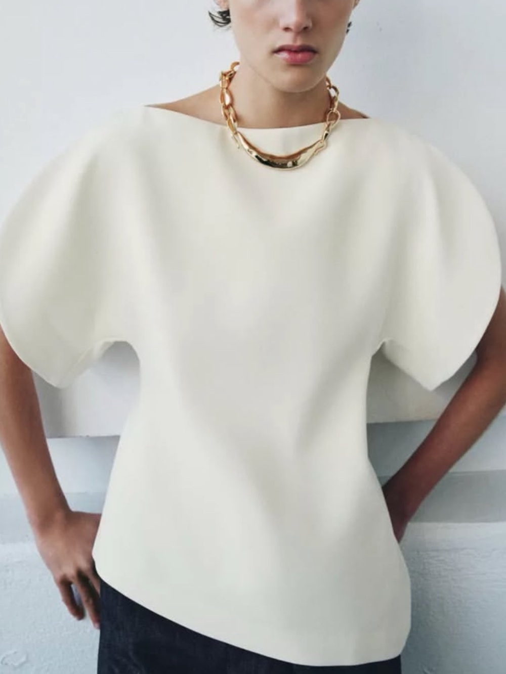 ZARA white top (sold out viral top!)